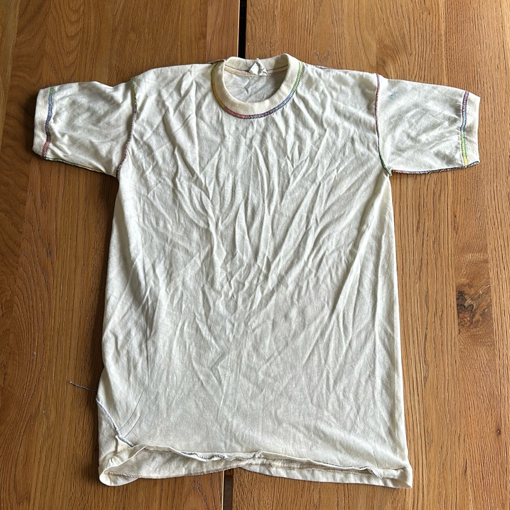 Vintage Rainbow Overlock tee